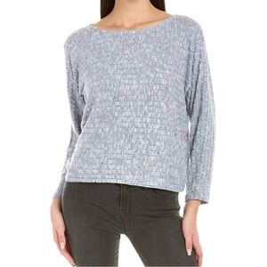 Johnny Was Calme Dolman Sleeve Cozy Top BLUE